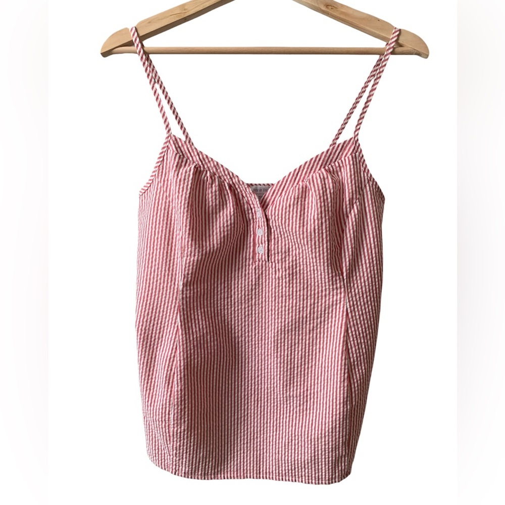 A pea in the pod maternity spaghetti strap sleeveless top, stripes, size medium